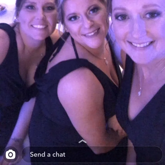 Elegant Navy Blue Bridesmaid or Formal Dress - Picture 4 of 4